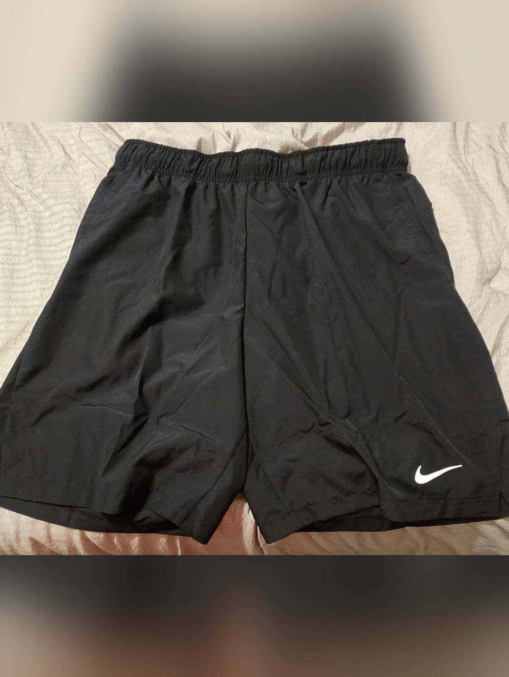Nike Men’s Black Athletic Shorts with Swoosh
